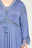 Angel Sleeve Lace Tunic Dress