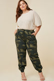 Camo Drawstring Jogger Pants