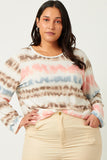 Washed Stripe Knit Long Sleeve Tee