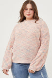 Confetti Knit Puff Sleeve Pullover Sweater