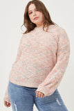 Confetti Knit Puff Sleeve Pullover Sweater