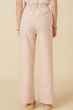 HY7380 Pink Womens Wide Leg Trousers Side