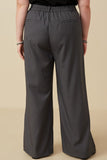 HY7380W Charcoal Plus Wide Leg Trousers Side