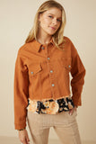 HY7510W Rust Plus Brushed Stretch Twill Cropped Jacket Full Body