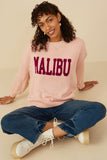 Malibu Applique Pullover Sweater